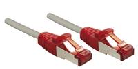 LINDY 47839 RJ45 Netzwerkkabel, Patchkabel CAT 6 S/FTP 3.00 m Grau mit Rastnasenschutz 1 St.