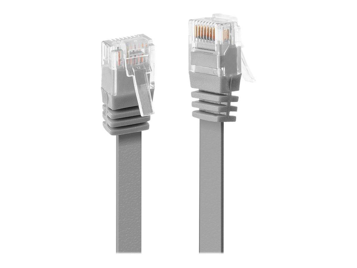 LINDY 47491 RJ45 Patchkabel CAT 6 U/UTP 1.00m Grau mit Rastnasenschutz 1St.