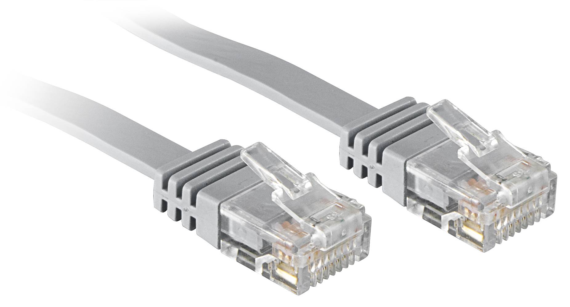 LINDY 47491 RJ45 Patchkabel CAT 6 U/UTP 1.00m Grau mit Rastnasenschutz 1St.