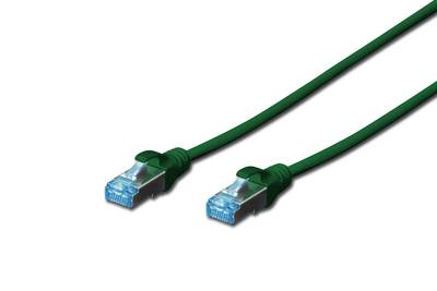 Digitus DK-1531-050/G RJ45 Netzwerkkabel, Patchkabel CAT 5e SF/UTP 5.00 m Grün 1 St.