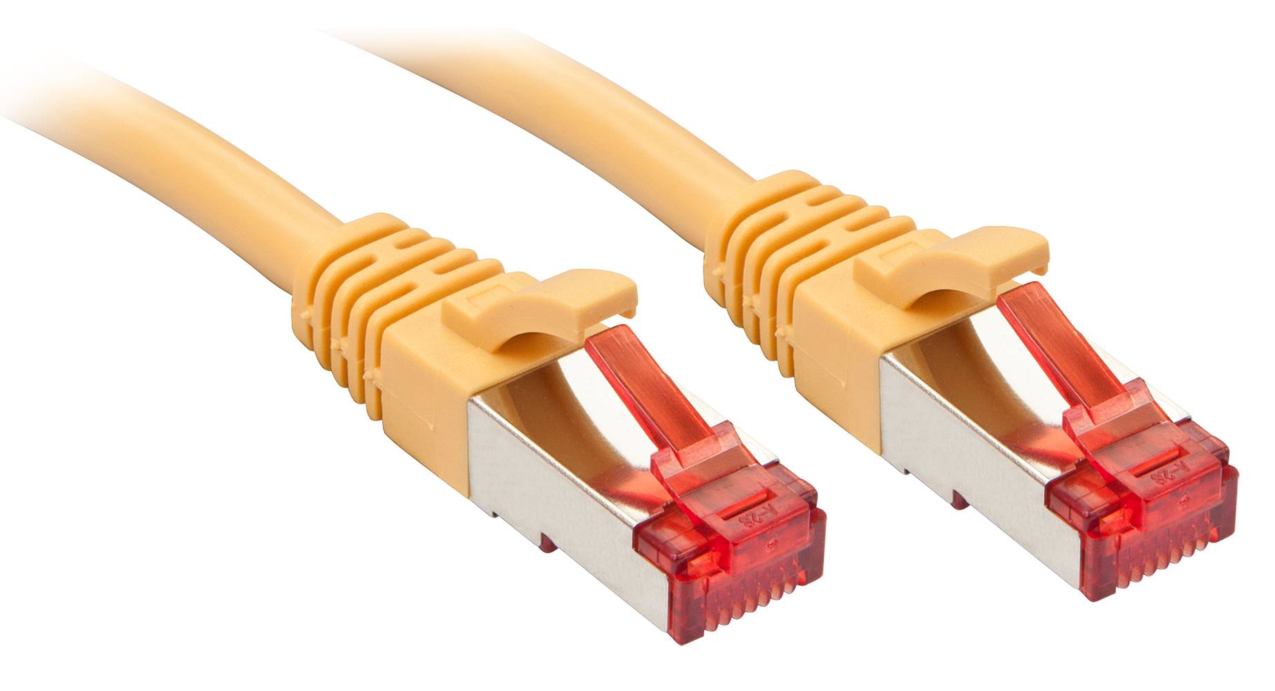 LINDY 47766 RJ45 Netzwerkkabel, Patchkabel CAT 6 S/FTP 5.00 m Gelb 1 St.