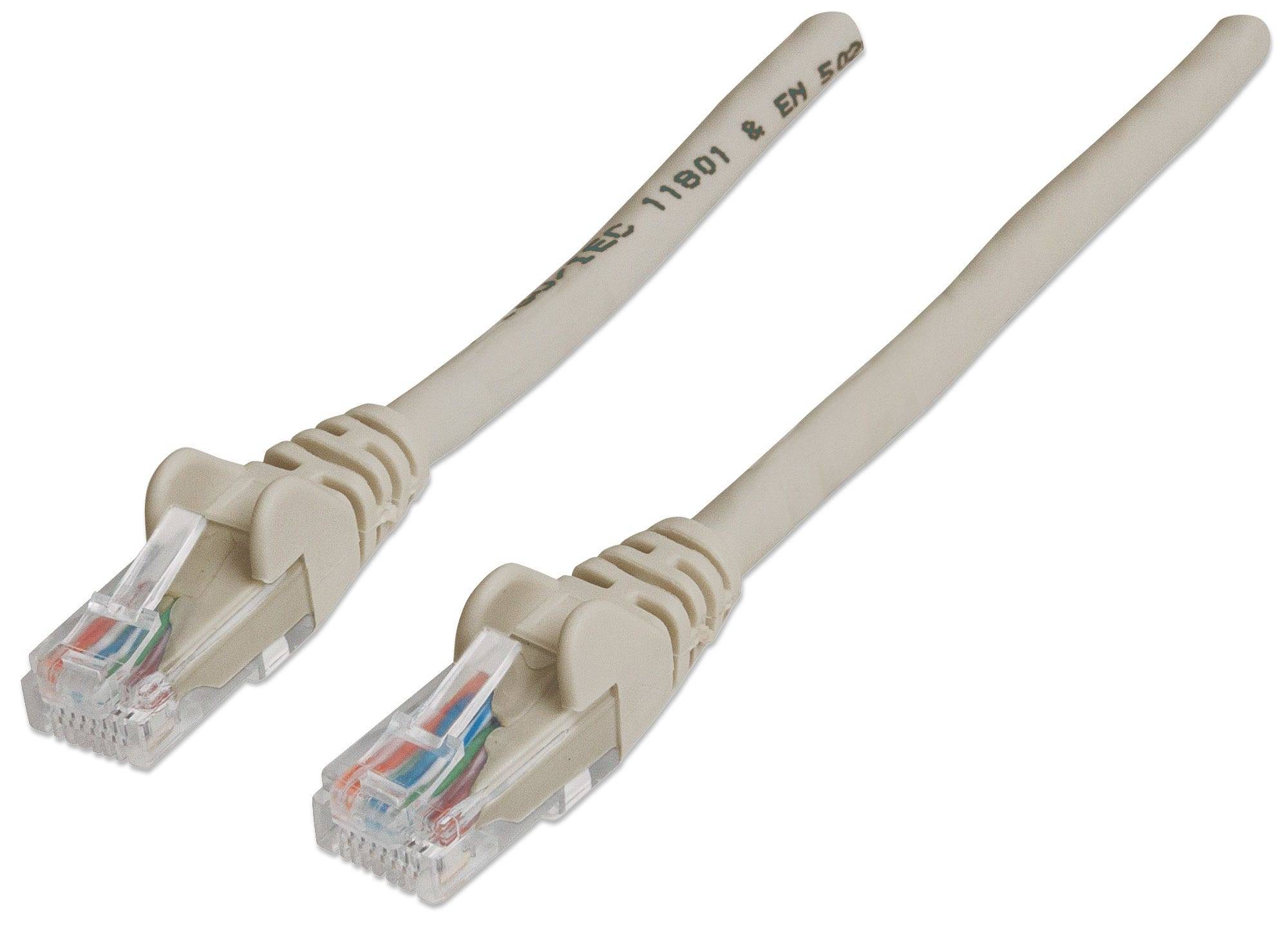 Intellinet 336741 RJ45 Netzwerkkabel, Patchkabel CAT 6 U/UTP 20.00 m Grau 1 St.