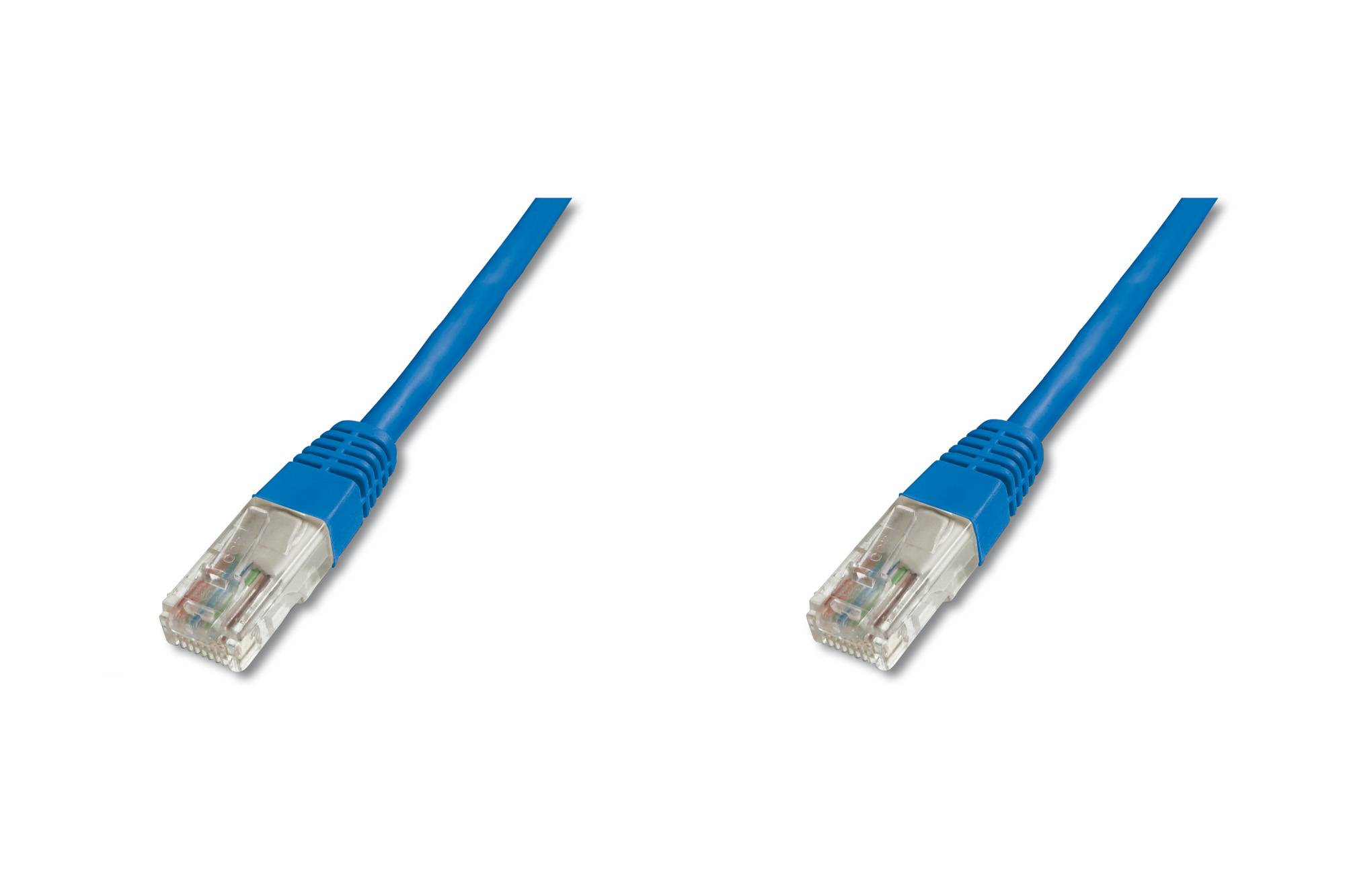 Digitus DK-1511-050/B RJ45 Netzwerkkabel, Patchkabel CAT 5e U/UTP 5.00 m Blau 1 St.