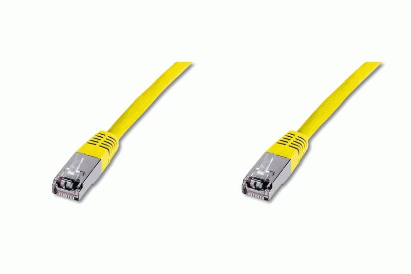 Digitus DK-1531-050/Y RJ45 Netzwerkkabel, Patchkabel CAT 5e SF/UTP 5.00 m Gelb 1 St.