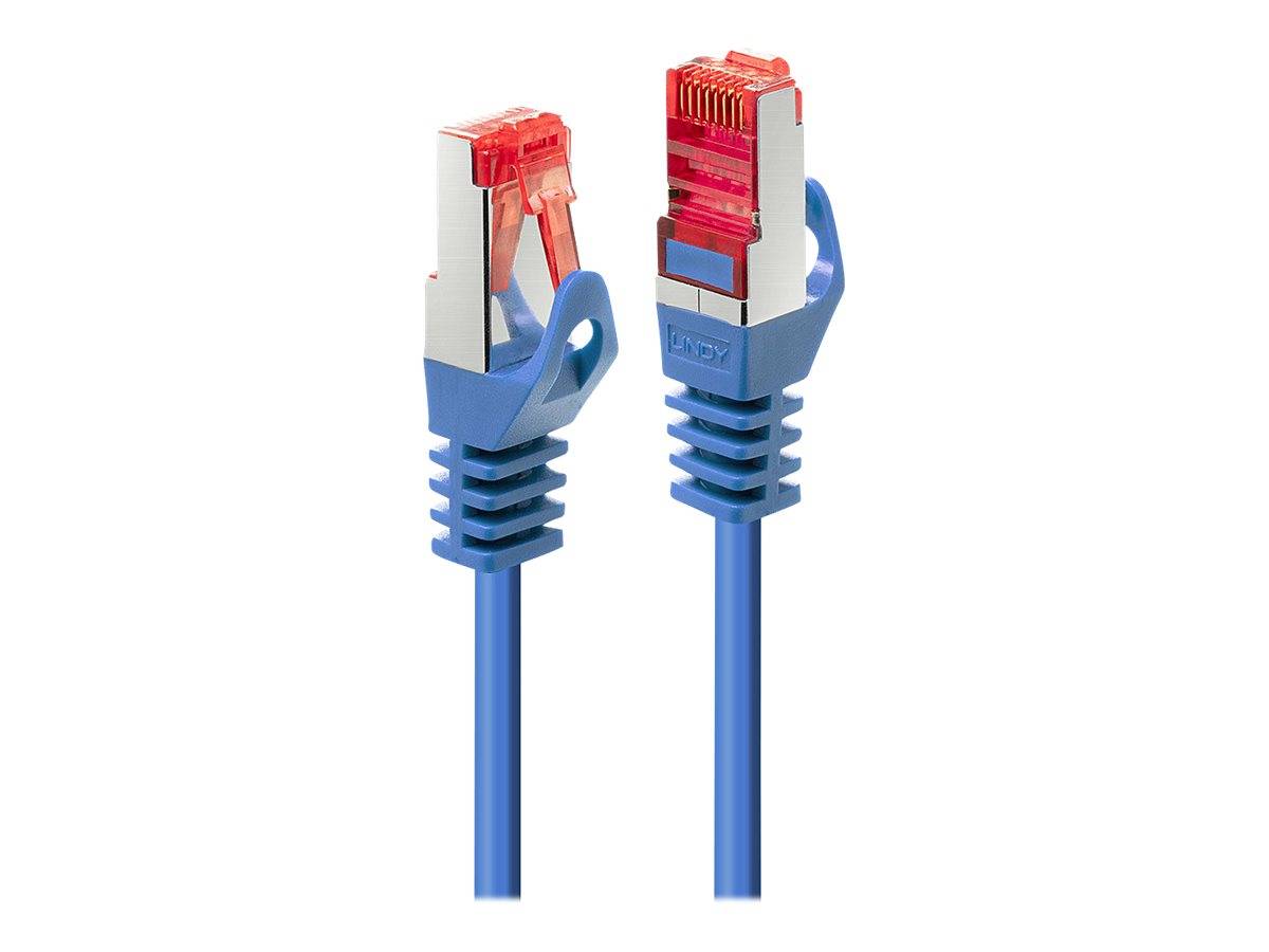 LINDY 47350 RJ45 Netzwerkkabel, Patchkabel 0.30 m Blau 1 St.