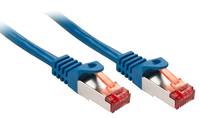 LINDY 47350 RJ45 Netzwerkkabel, Patchkabel 0.30 m Blau 1 St.