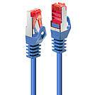 LINDY 47350 RJ45 Netzwerkkabel, Patchkabel 0.30 m Blau 1 St.