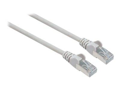 Intellinet 733229 RJ45 Netzwerkkabel, Patchkabel CAT 6 S/FTP 1.00 m Grau vergoldete Steckkontakte 1 St.