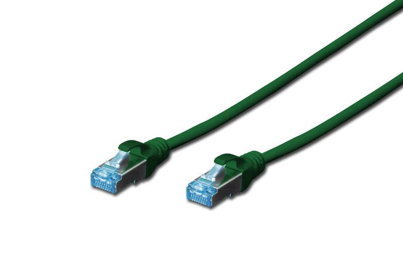 Digitus DK-1532-010/G RJ45 Netzwerkkabel, Patchkabel CAT 5e SF/UTP 1.00 m Grün verdrillte Paare 1 St.