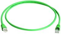 Telegärtner 100008827 RJ45 Netzwerkkabel, Patchkabel CAT 6a S/FTP 7.50 m Grün Flammwidrig, mit Rastnasenschutz, Flammwidrig, Halogenfrei, UL-zertifi
