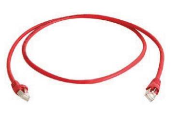 Telegärtner L00006A0043 RJ45 Netzwerkkabel, Patchkabel CAT 6a S/FTP 25.00 m Rot Flammwidrig, Halogenfrei, UL-zertifiziert 1 St.