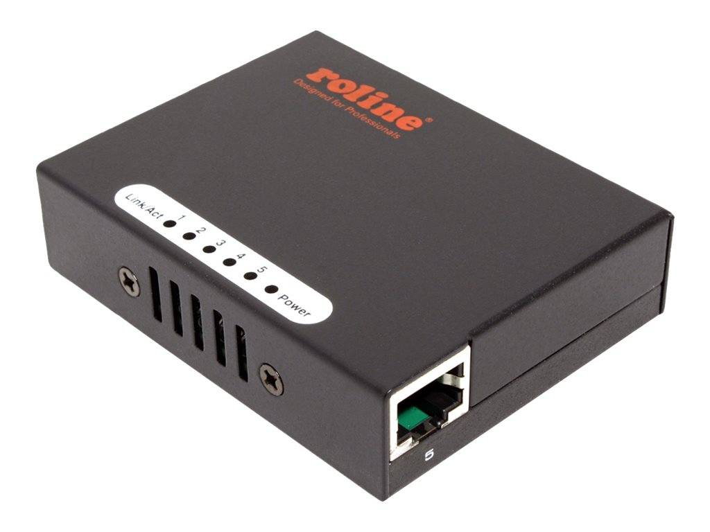 ROLINE Fast Ethernet Switch, Pocket, 5 Ports