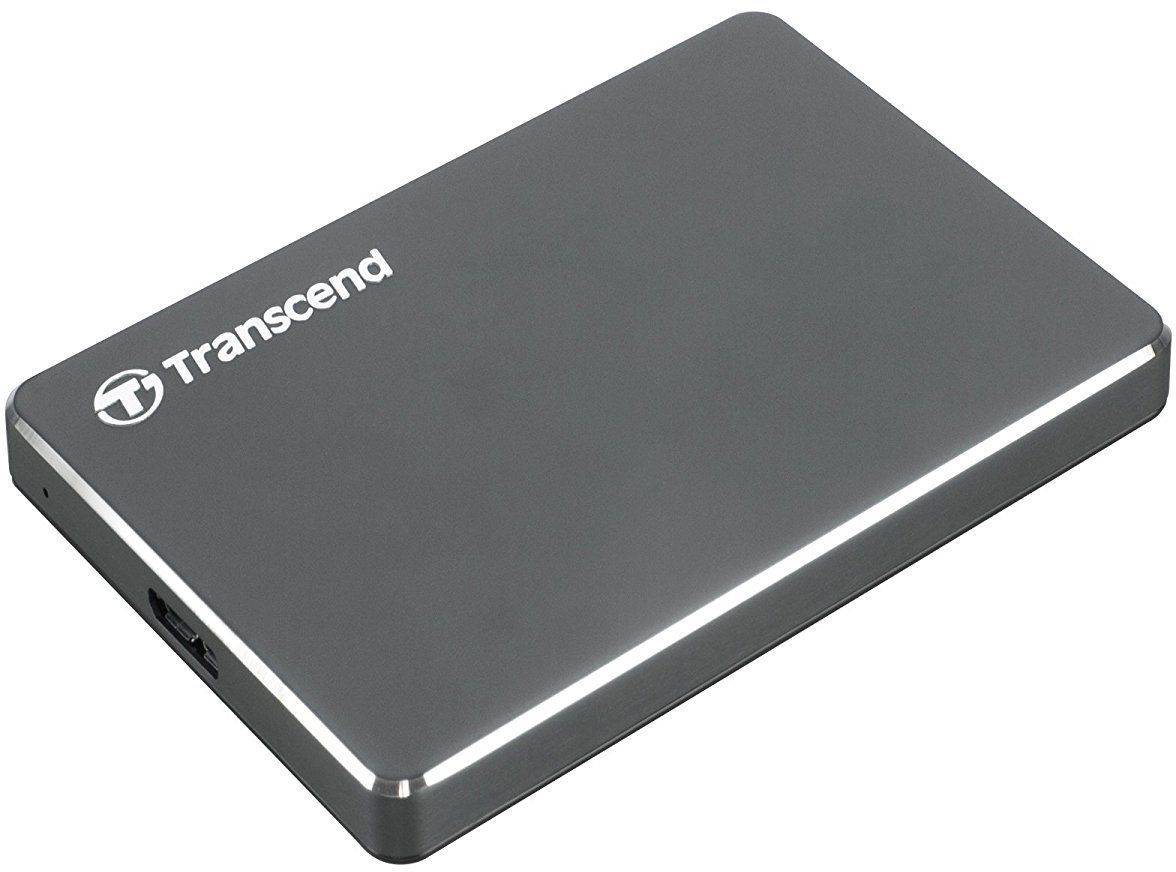 Transcend StoreJet® 25C3N 1TB Externe Festplatte 6.35cm (2.5 Zoll) USB-A (USB 3.2 Gen 1) Grau (metallic) TS1TSJ25C3N