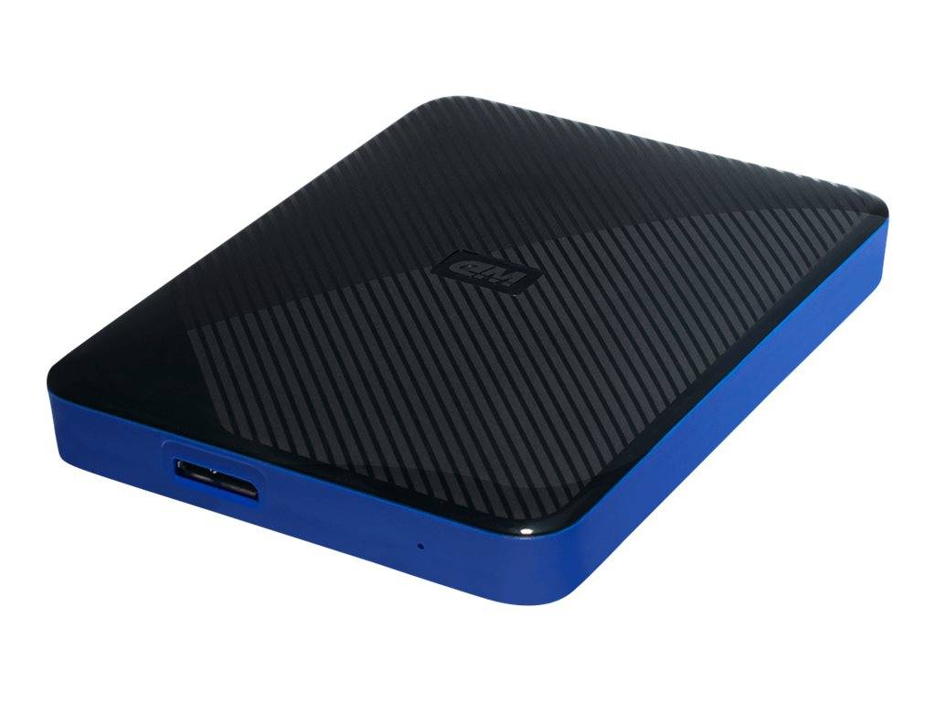 WD Gaming Drive Works With Playstation 4 4 TB Externe Festplatte 6.35 cm (2.5 Zoll) USB 3.2 Gen 1 (USB 3.0) Schwarz, Blau WDBM1M0040BBK-WESN