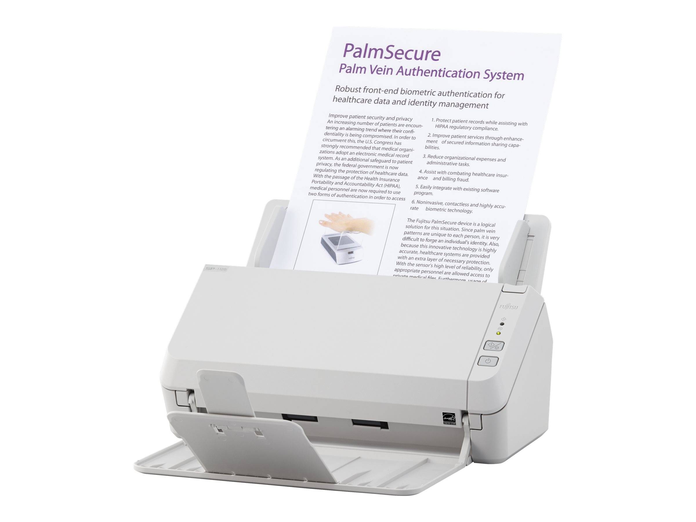 Fujitsu SP-1125 - Dokumentenscanner - Dual CIS - Duplex - A4 - 600 dpi x 600 dpi - bis zu 25 Seiten/Min. (einfarbig)