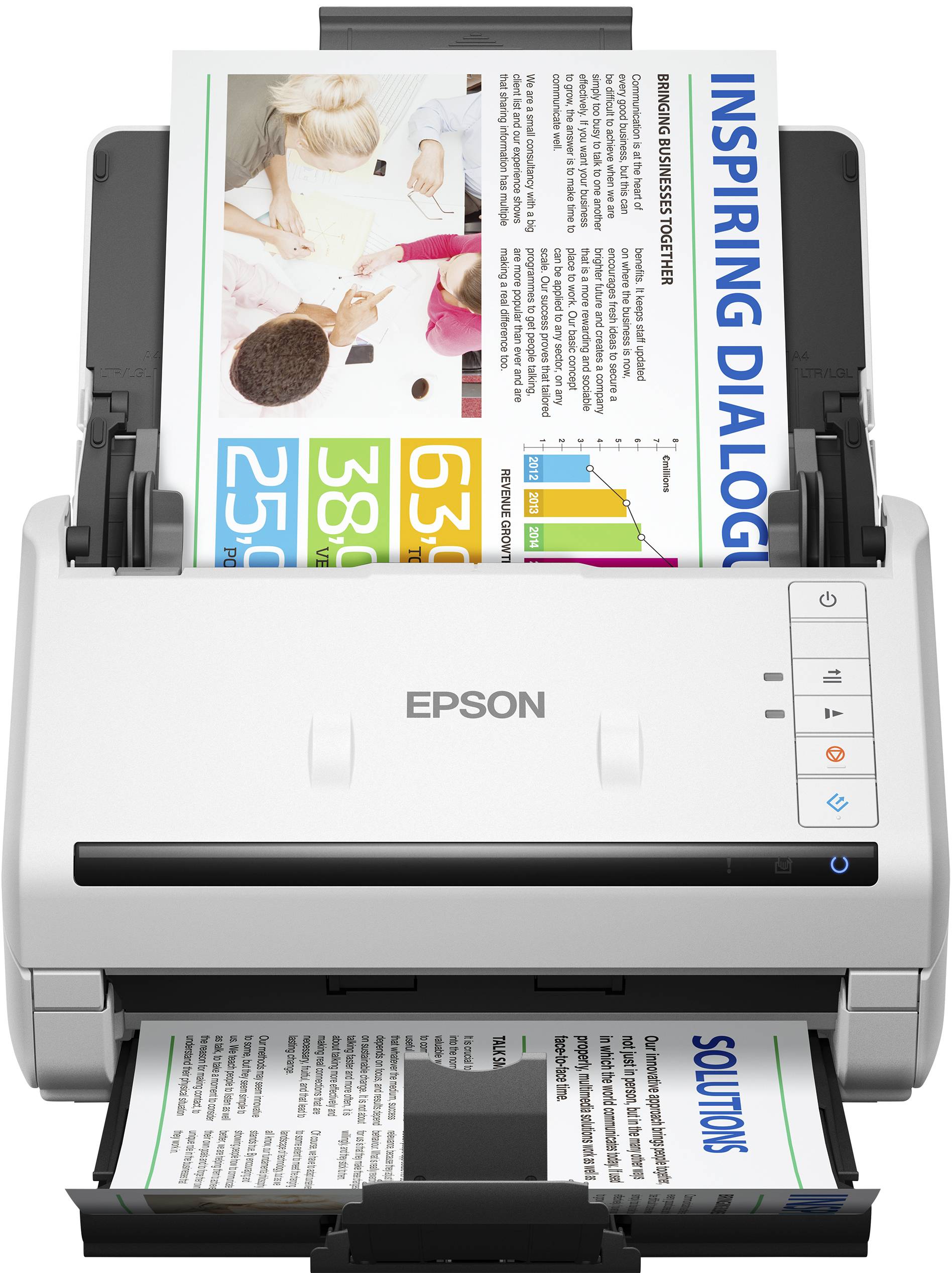 Epson WorkForce DS-770II - Dokumentenscanner - Duplex - 215.9 x 6096 mm - 600 dpi x 600 dpi - bis zu 45 Seiten/Min. (ein