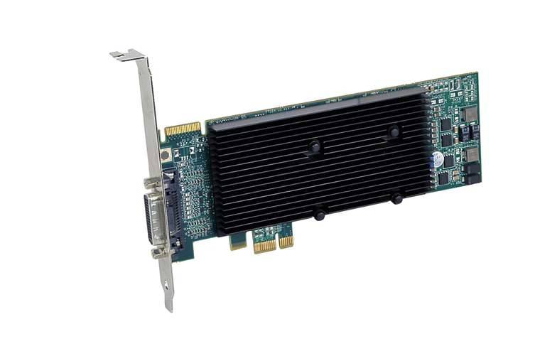 Matrox Workstation-Grafikkarte M9120 Plus 512 MB DDR2-RAM PCIe x1 DVI Low Profile, Passiv gekühlt