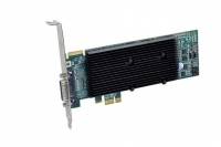 Matrox Workstation-Grafikkarte M9120 Plus 512 MB DDR2-RAM PCIe x1 DVI Low Profile, Passiv gekühlt
