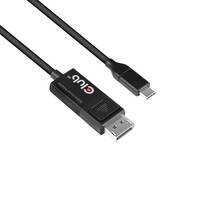 club3D USB-C® / DisplayPort Adapterkabel USB-C® Stecker, DisplayPort Stecker 1.80 m Schwarz CAC-1557 Flammwidrig USB-C®-Displaykabel