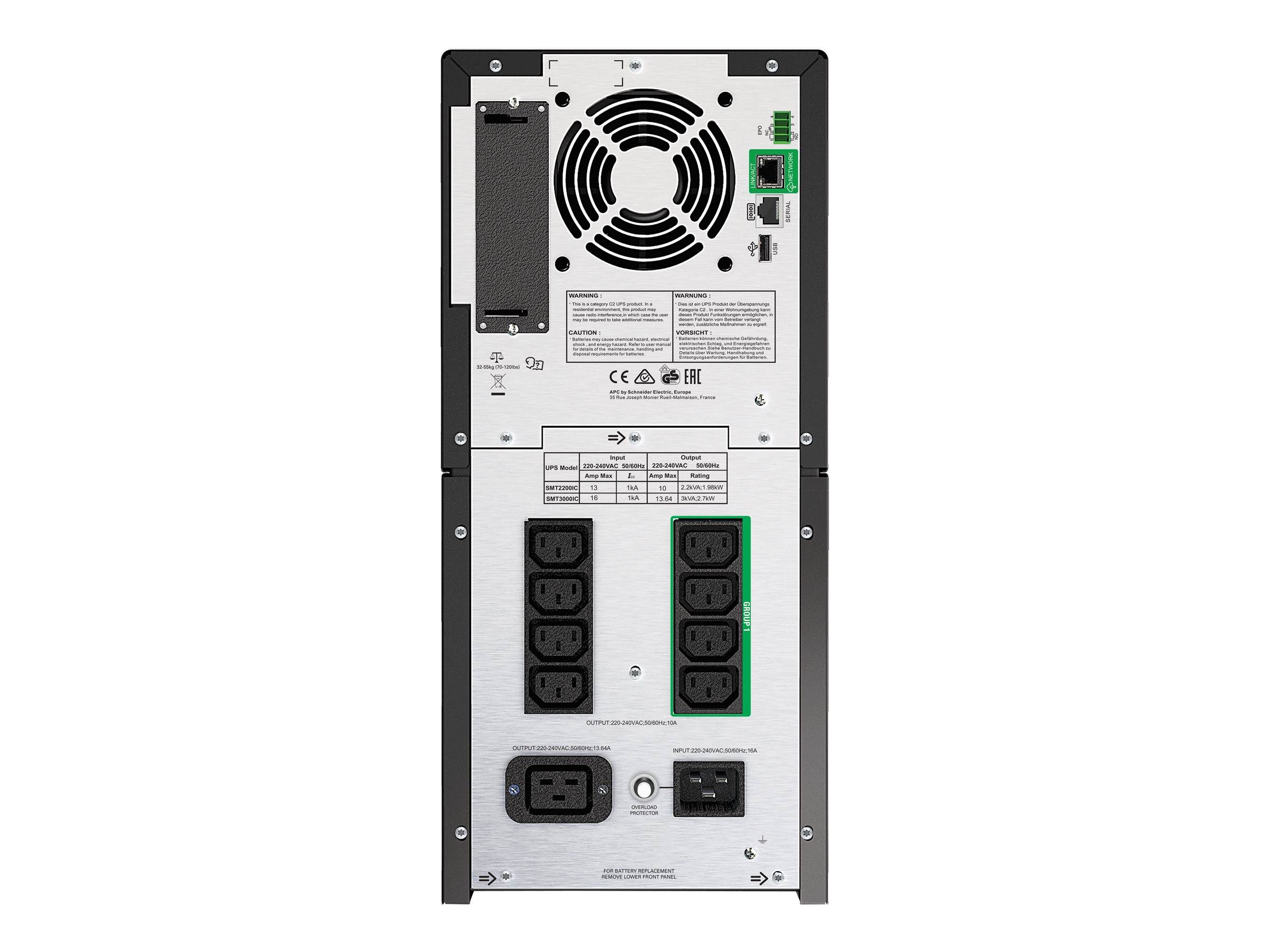 APC by Schneider Electric Smart UPS SMT3000IC USV 3000 VA