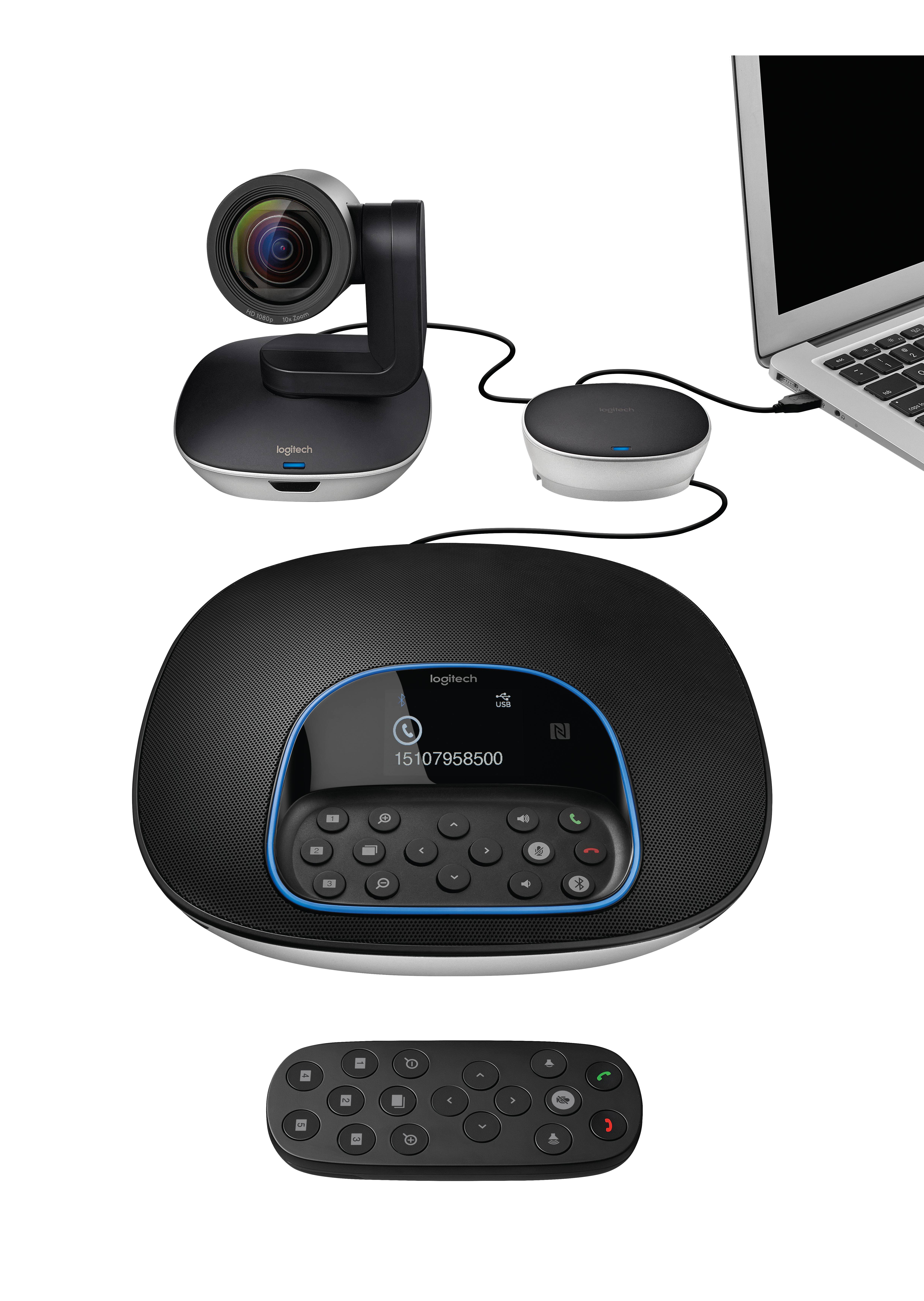 Logitech GROUP Full HD-Webcam 1920 x 1080 Pixel Standfuß