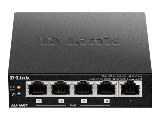 D-Link DGS-1005P/E DGS-1005P/E Netzwerk Switch 5 Port 1 / 10 GBit/s