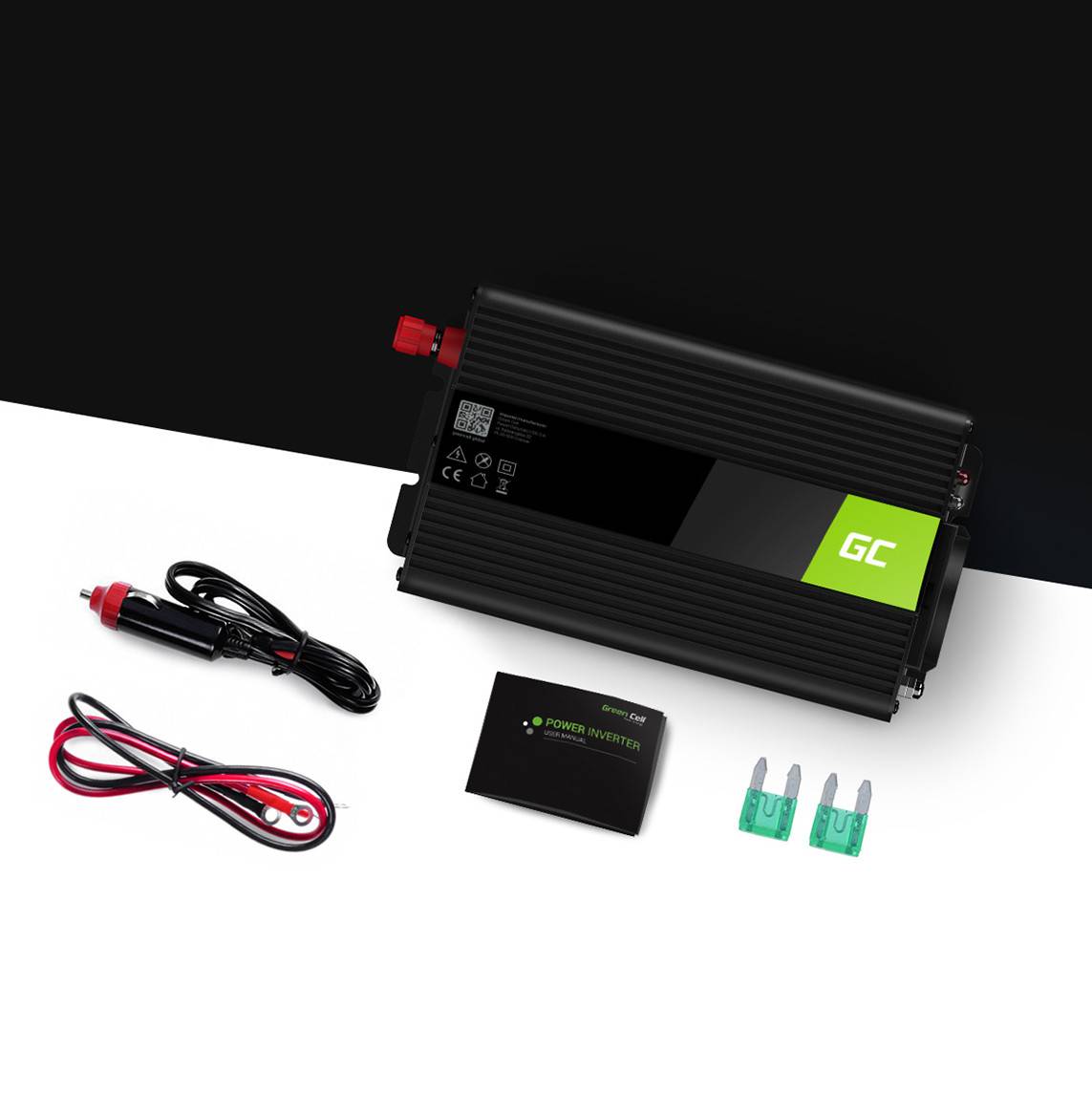 Green Cell Wechselrichter INV05DE 300 W 12 V - 230 V