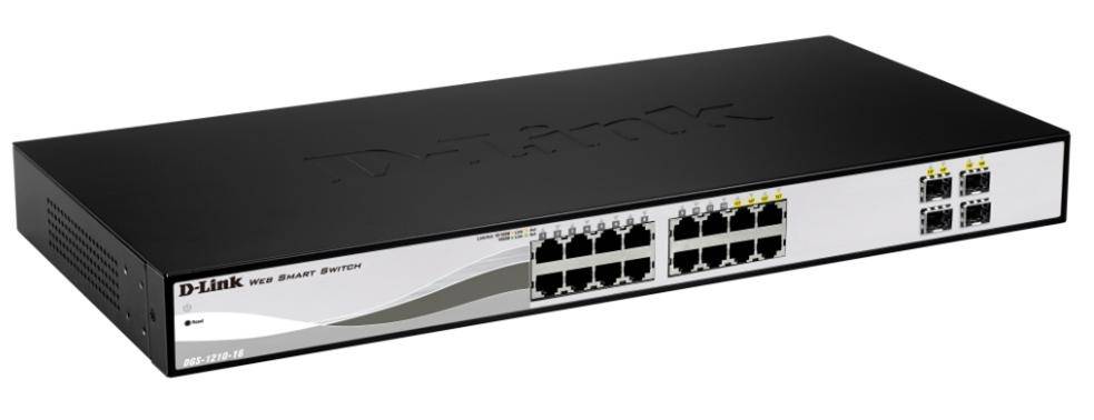 D-Link DGS-1210-16 Netzwerk Switch 16 + 4 Port 1 GBit/s