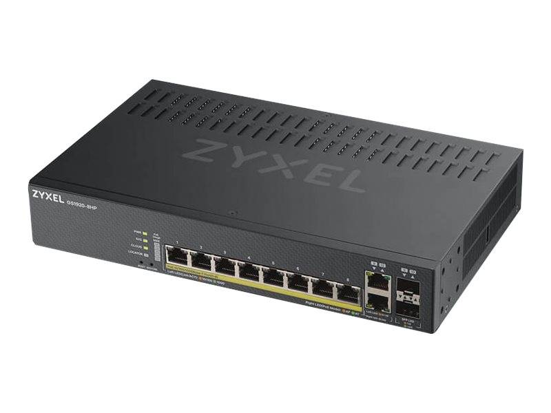 Zyxel GS1920-8HPv2 - Switch - Smart - 8 x 10/100/1000 (PoE+)