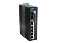 LevelOne IES-0620 - Switch - 4 x 10/100/1000 (PoE+) x Combo Gigabit Ethernet/Gigabit SFP x Fast Ethernet/Gigabit SFP - a