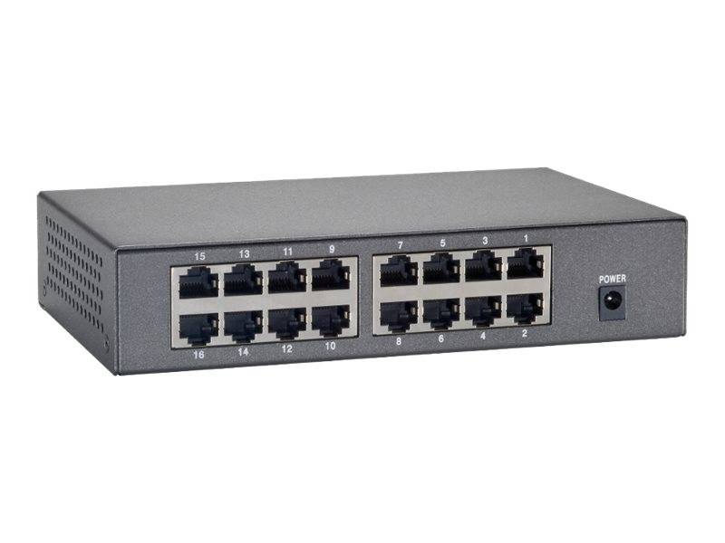 LevelOne FEP-1600W90 - Switch - 16 x 10/100 (PoE)