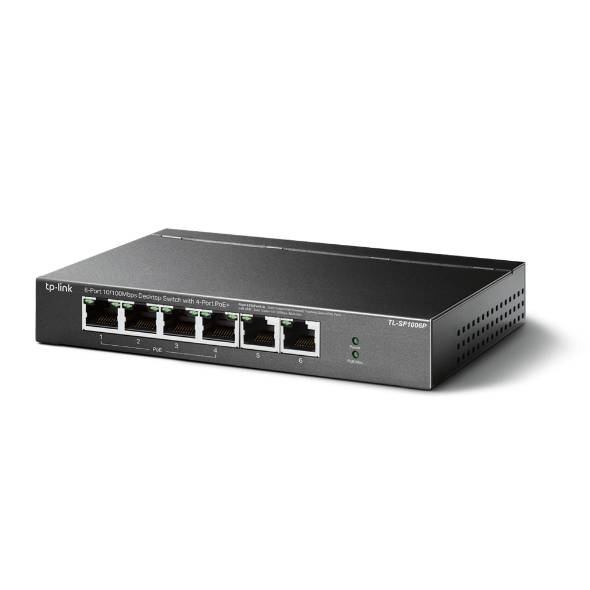 TP-LINK TL-SF1006P - V1 Netzwerk Switch 6 Port 10 / 100 MBit/s PoE-Funktion