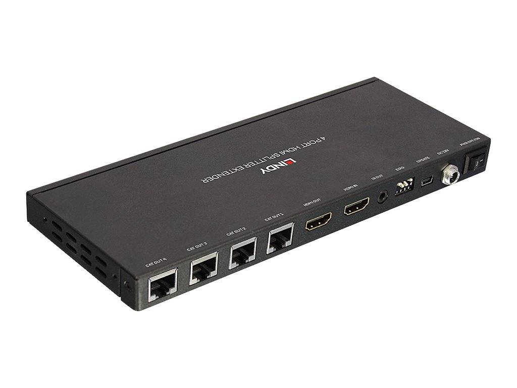 LINDY Cat.6 HDMI & IR Splitter Extender with Loop Out