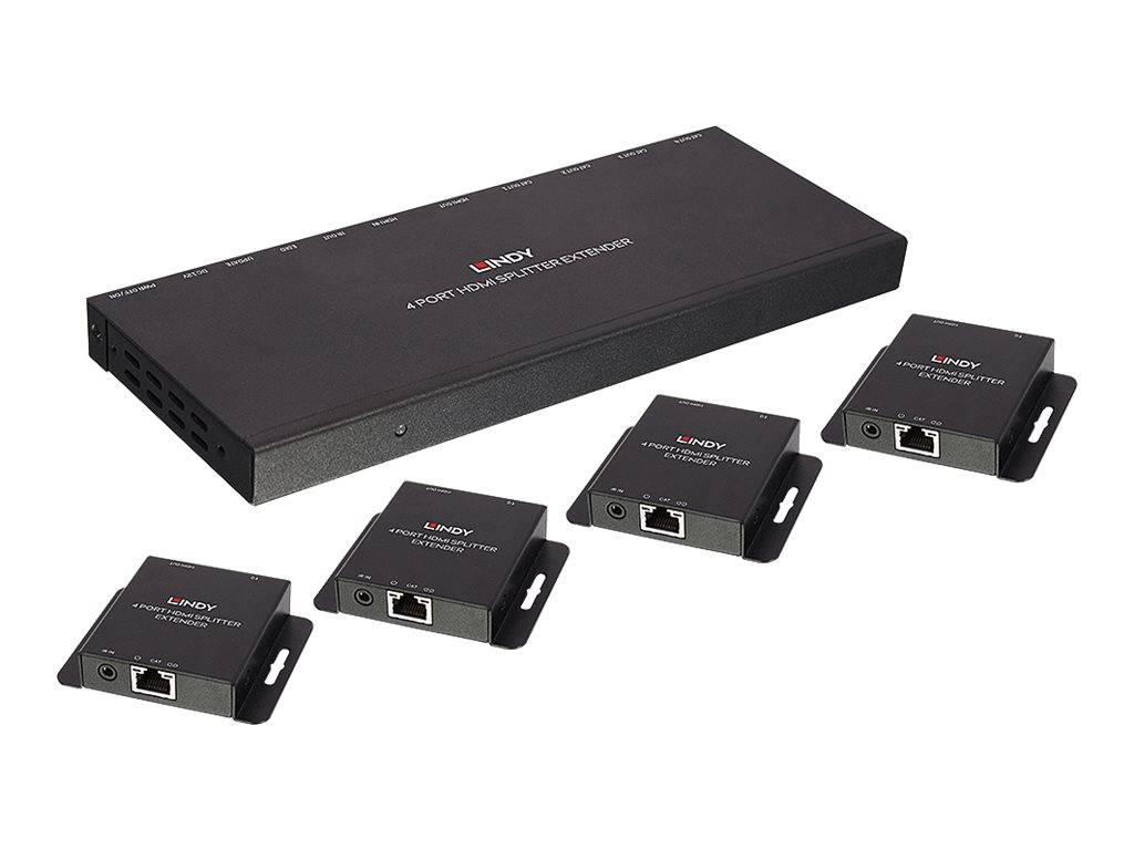 LINDY Cat.6 HDMI & IR Splitter Extender with Loop Out