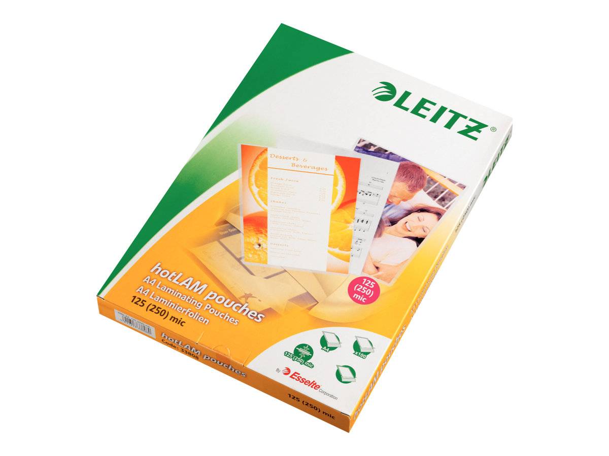 ESSELTE LEITZ - Leitz - 125 Mikron - Clear Glossy - 216 x 303