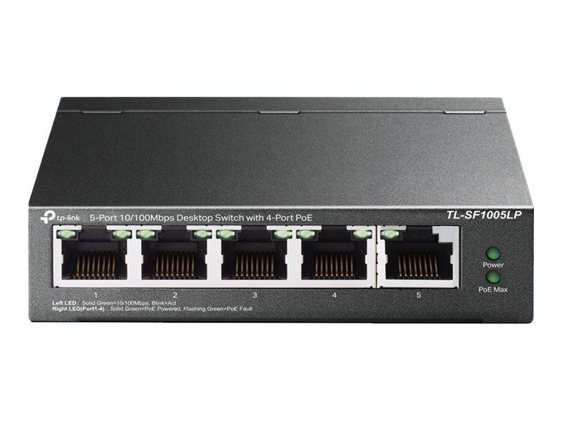 TP-Link TL-SF1005LP - V1 - Switch - unmanaged - 5 x 10/100 (4 PoE)