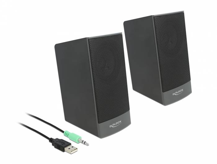 DeLOCK - Lautsprecher - für PC - 3 Watt (Gesamt)