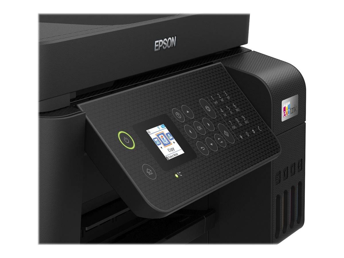 Epson EcoTank ET-4800 Multifunktionsdrucker A4 Drucker, Scanner, Kopierer, Fax ADF, Duplex, LAN, USB, WLAN, Tintentank-System;Schwarz