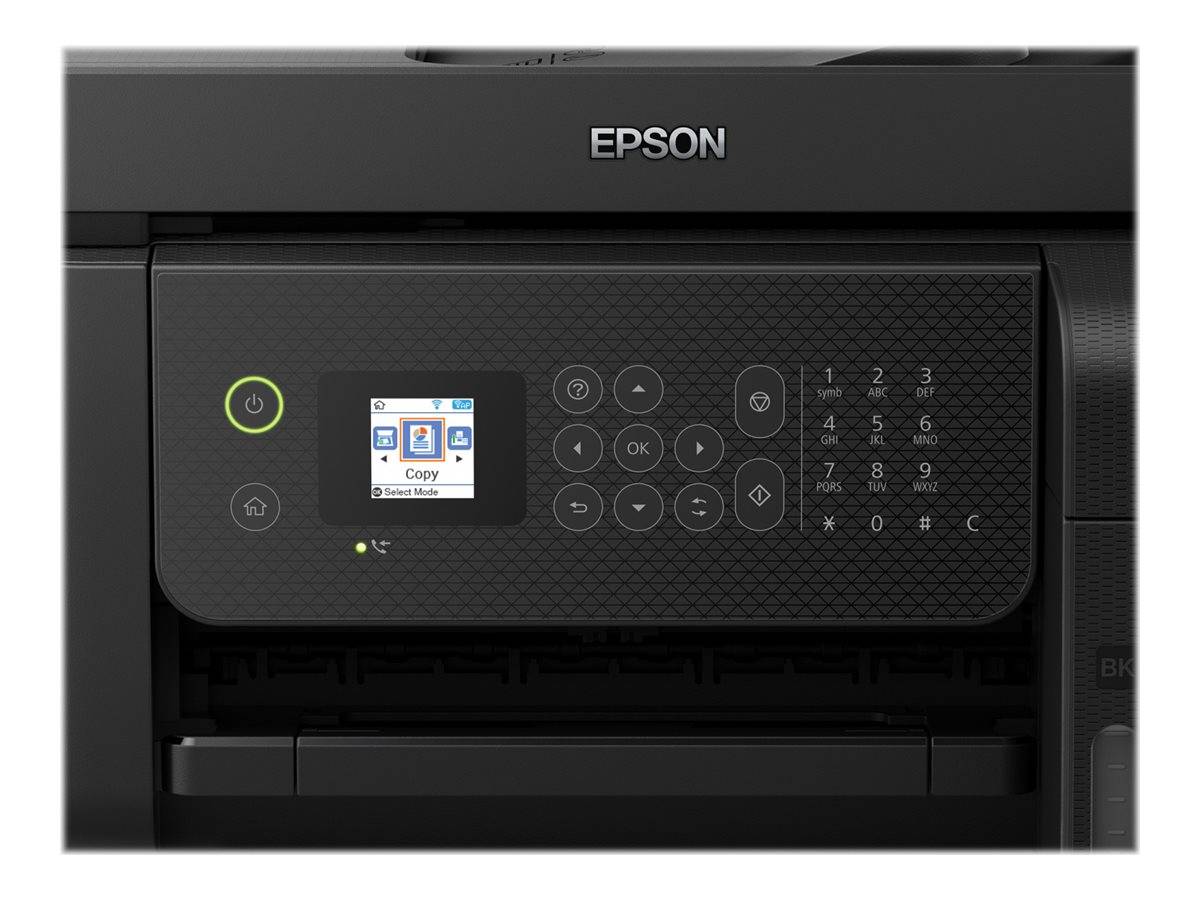 Epson EcoTank ET-4800 Multifunktionsdrucker A4 Drucker, Scanner, Kopierer, Fax ADF, Duplex, LAN, USB, WLAN, Tintentank-System;Schwarz