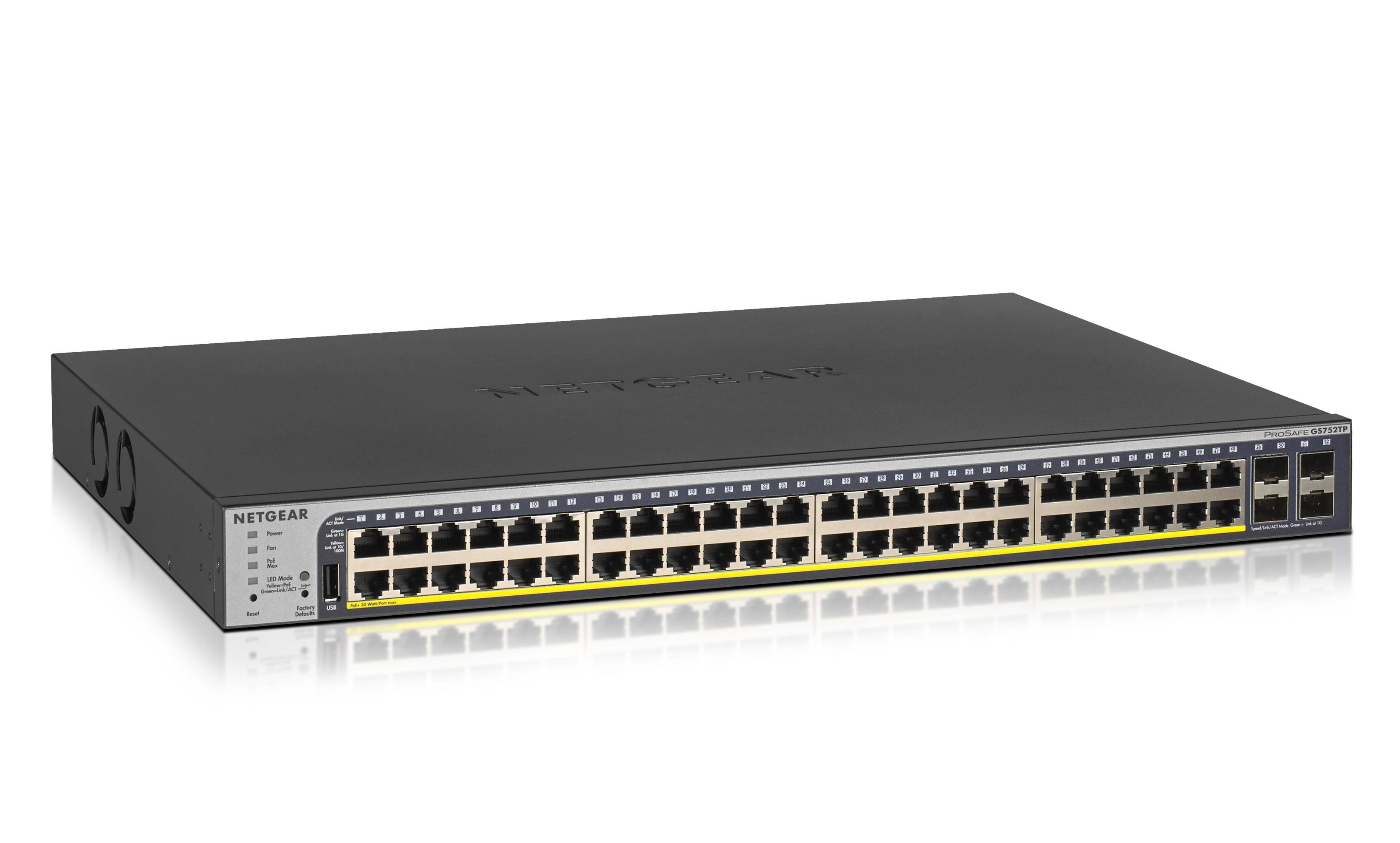 NETGEAR GS752TPv2 Netzwerk Switch 52 Port PoE-Funktion