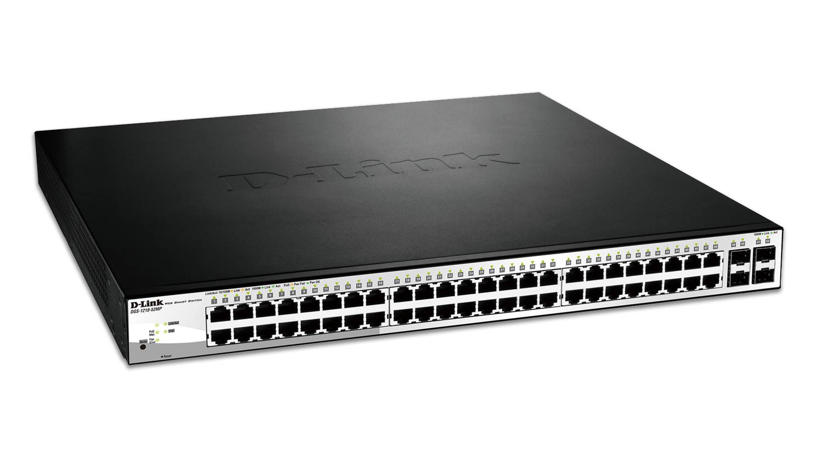 D-Link Web Smart DGS-1210-52MP - Switch - managed - 8 x 10/100/1000 (PoE+)