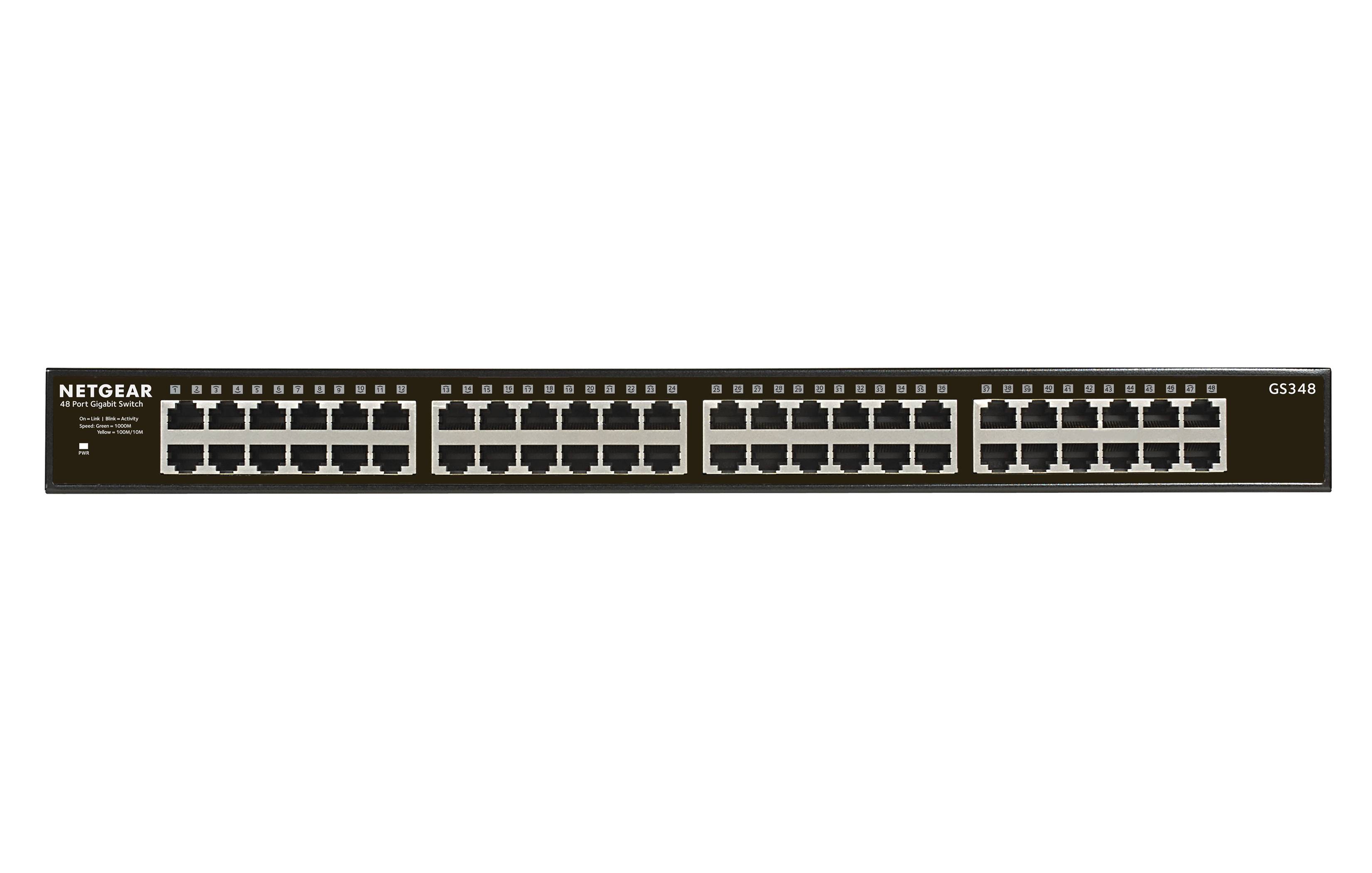 NETGEAR SOHO GS348 - Switch - unmanaged - 48 x 10/100/1000