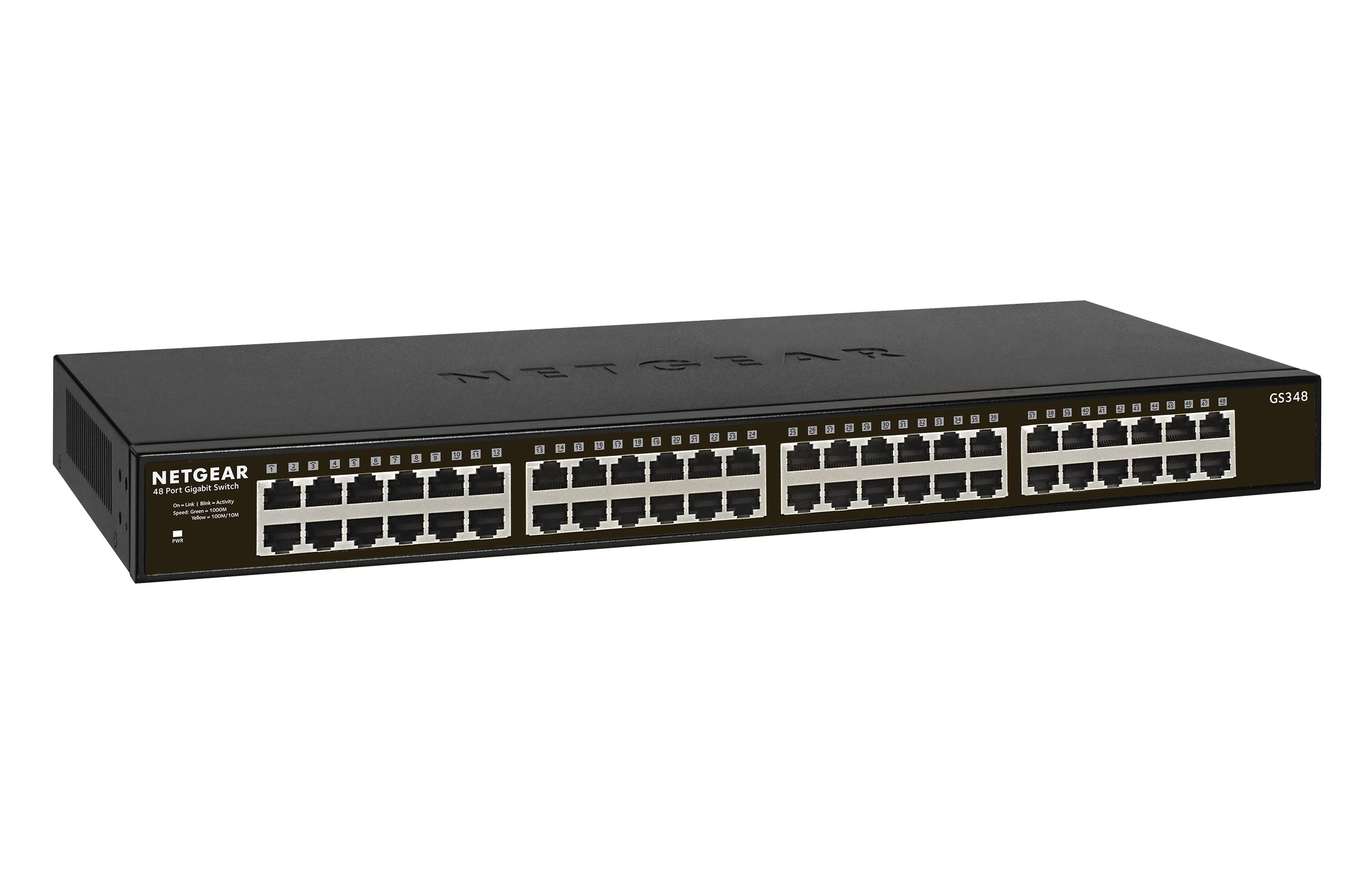 NETGEAR SOHO GS348 - Switch - unmanaged - 48 x 10/100/1000