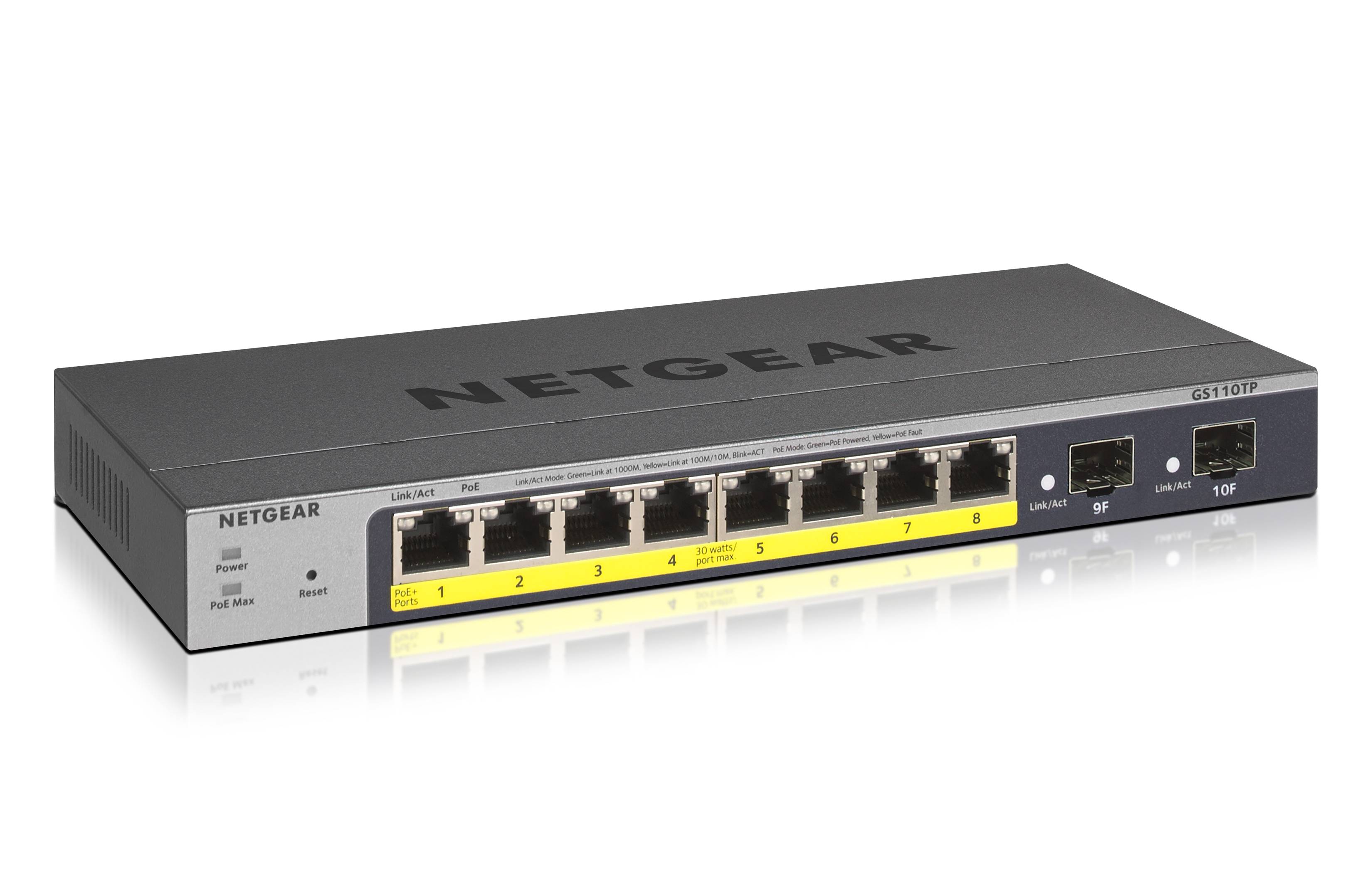 NETGEAR GS110TPv3 Netzwerk Switch