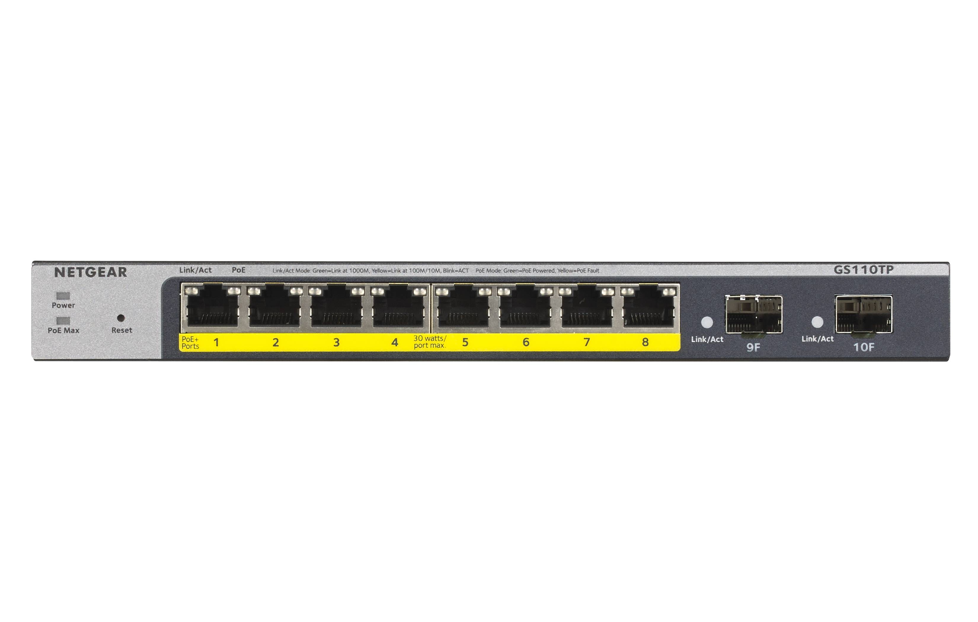 NETGEAR GS110TPv3 Netzwerk Switch