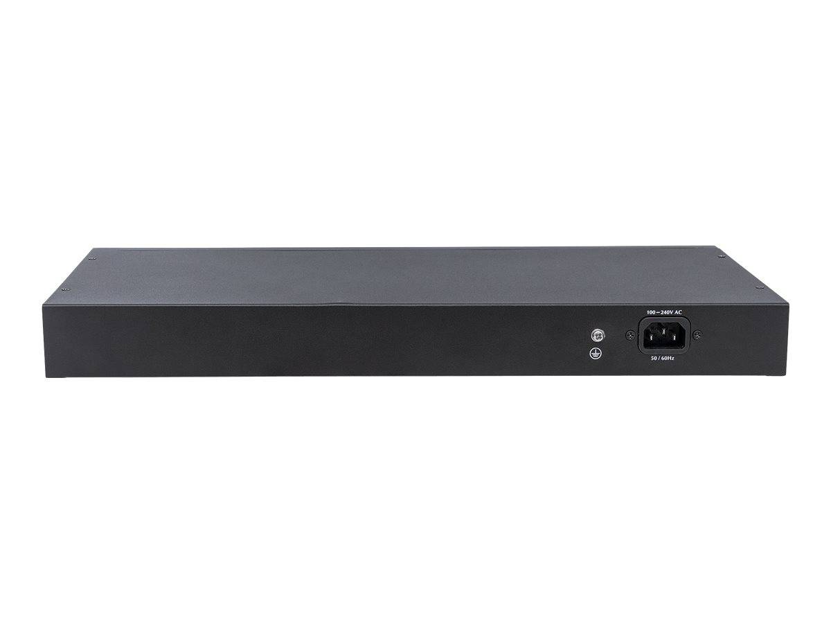 Intellinet 24-Port Gigabit Ethernet PoE+ Switch with 2 SFP Ports, LCD Display, IEEE 802.3at/af Power over Ethernet (PoE+