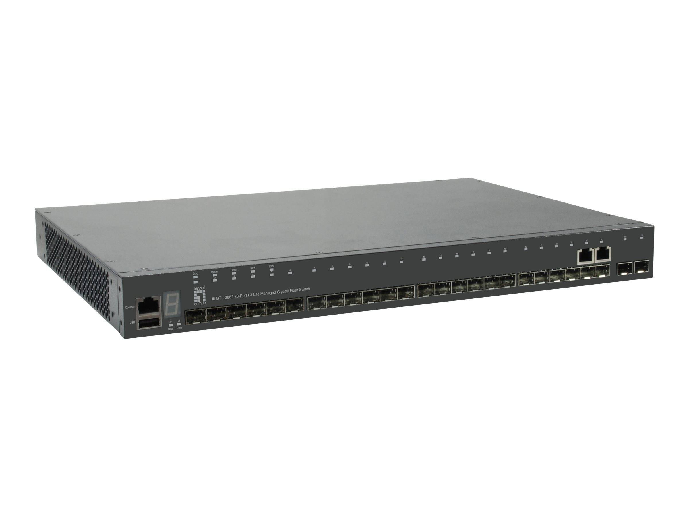 LevelOne GTL-2882 - Switch - L3 Lite - managed