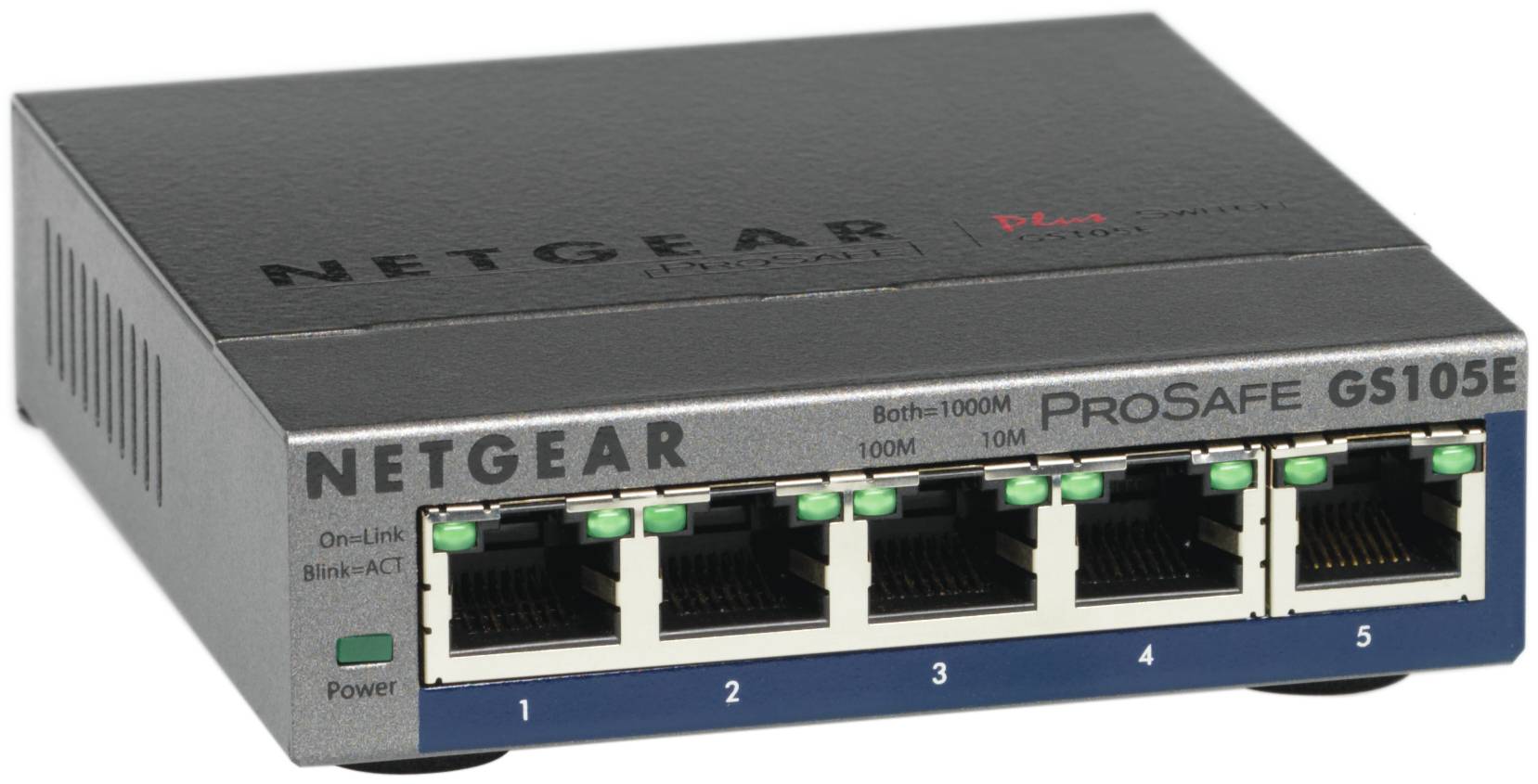 Netgear GS105E-200PES GS105E Netzwerk Switch 5 Port 1 GBit/s