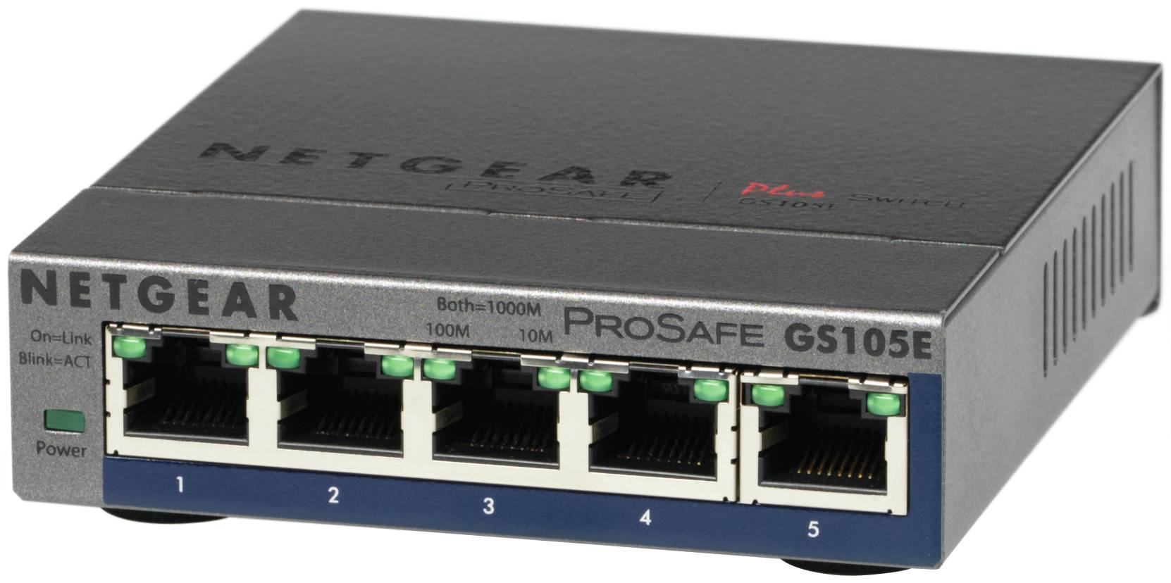 Netgear GS105E-200PES GS105E Netzwerk Switch 5 Port 1 GBit/s
