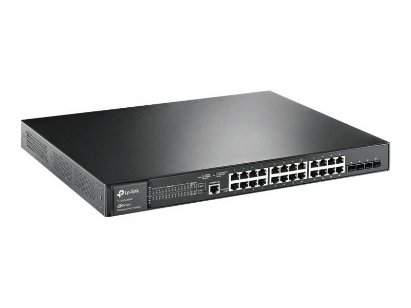 TP-LINK JetStream TL-SG3428MP Netzwerk Switch 24 + 4 Port 10 / 100 / 1000 MBit/s PoE-Funktion